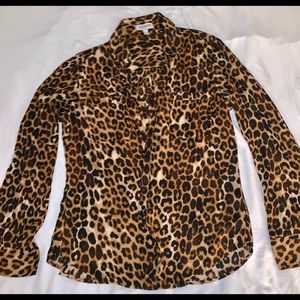 Express leopard print blouse